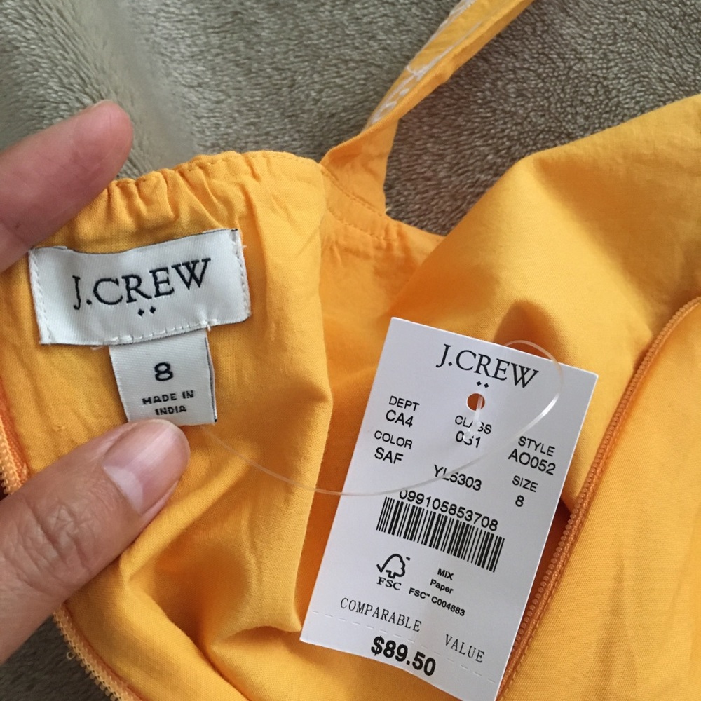 JCrew Factory Brand New Apron Dress size 8 - Picture 5 of 6